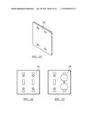 WALL MOUNTED ELECTRICAL DEVICE COVER PLATE ASSEMBLY diagram and image