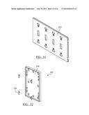 WALL MOUNTED ELECTRICAL DEVICE COVER PLATE ASSEMBLY diagram and image