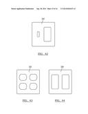 WALL MOUNTED ELECTRICAL DEVICE COVER PLATE ASSEMBLY diagram and image