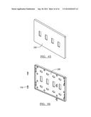 WALL MOUNTED ELECTRICAL DEVICE COVER PLATE ASSEMBLY diagram and image