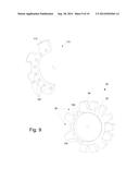 TRACTION WHEEL APPARATUS WITH NON-UNIFORM TREAD TEETH diagram and image