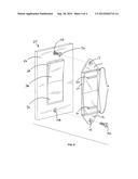 SWITCH GUARD FOR RESTRICTING THE OPERATION OF A ROCKER TYPE ELECTRIC WALL     SWITCH diagram and image