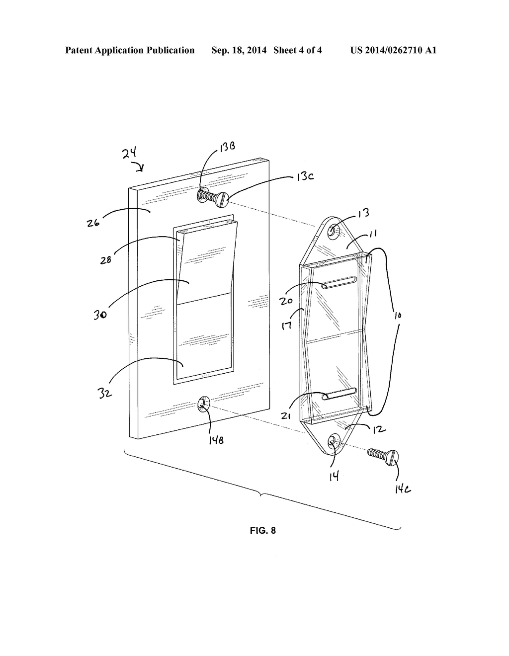 SWITCH GUARD FOR RESTRICTING THE OPERATION OF A ROCKER TYPE ELECTRIC WALL     SWITCH - diagram, schematic, and image 05