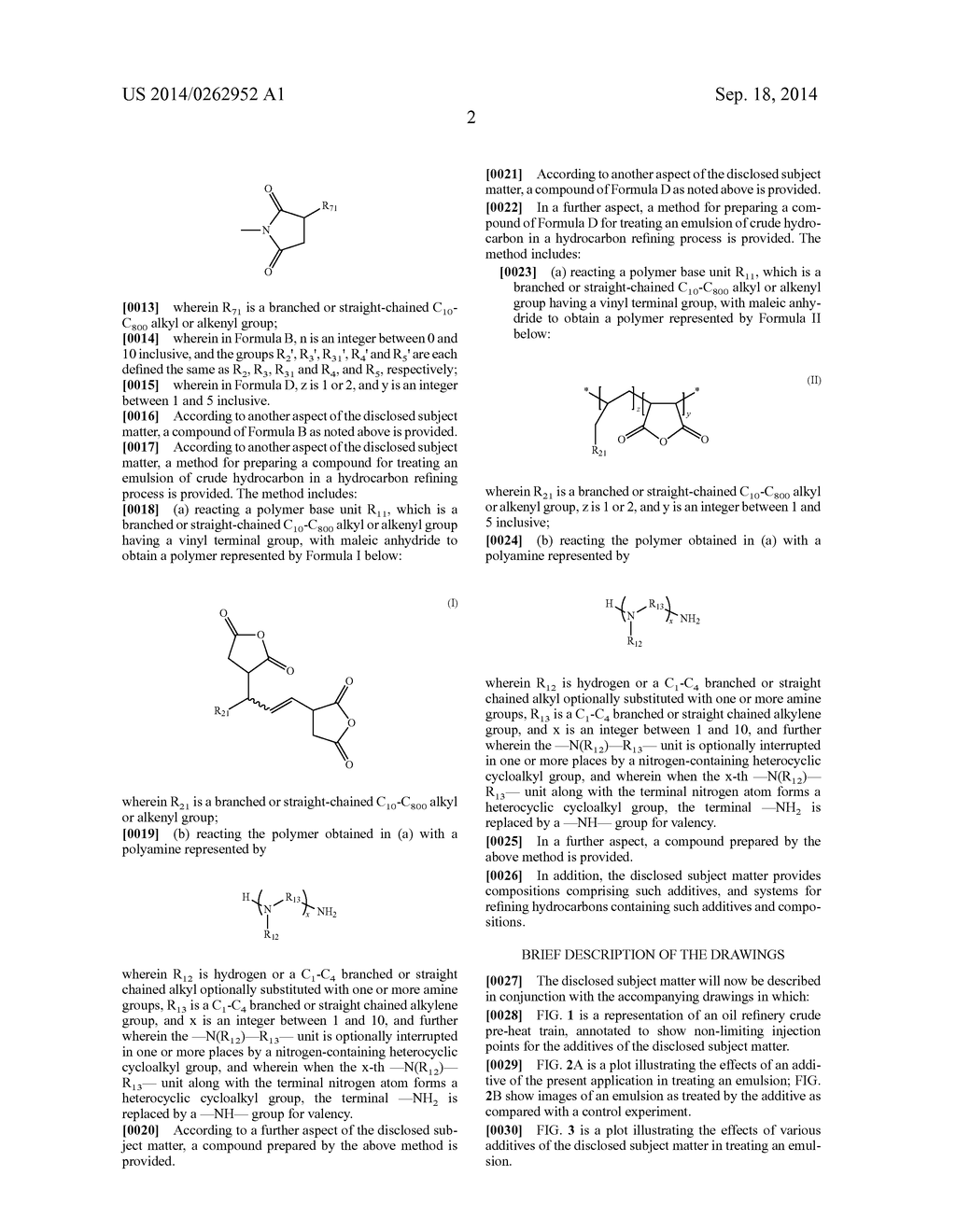 FUNCTIONALIZED POLYMERS CONTAINING POLYAMINE SUCCINIMIDE FOR     DEMULSIFICATION IN HYDROCARBON REFINING PROCESSES - diagram, schematic, and image 06