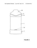 Lubricious, sealed, airless baby bottle diagram and image