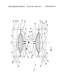 FLUID RESERVOIR, A SYSTEM FOR FLUID SUPPLY COMPRISING SAID RESERVOIR AND     USE OF SAID RESERVOIR IN A SYSTEM FOR SUPPLY OF INK TO AN INK JET PRINTER diagram and image