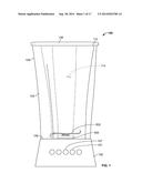 CONTAINER AND BLADE ARRANGEMENT FOR FOOD PREPARATION APPLIANCE diagram and image