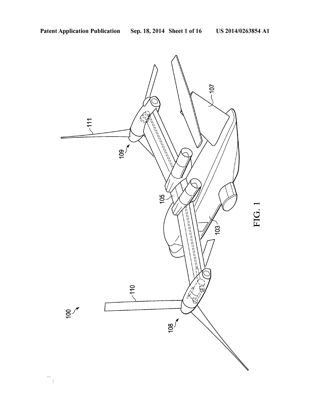 Tiltrotor Aircraft With Inboard Wing Mounted Fixed Engine Arrangement - diagram, schematic, and image 02