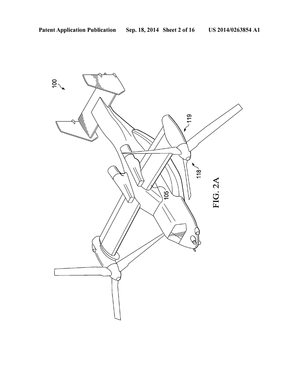 Tiltrotor Aircraft With Inboard Wing Mounted Fixed Engine Arrangement - diagram, schematic, and image 03