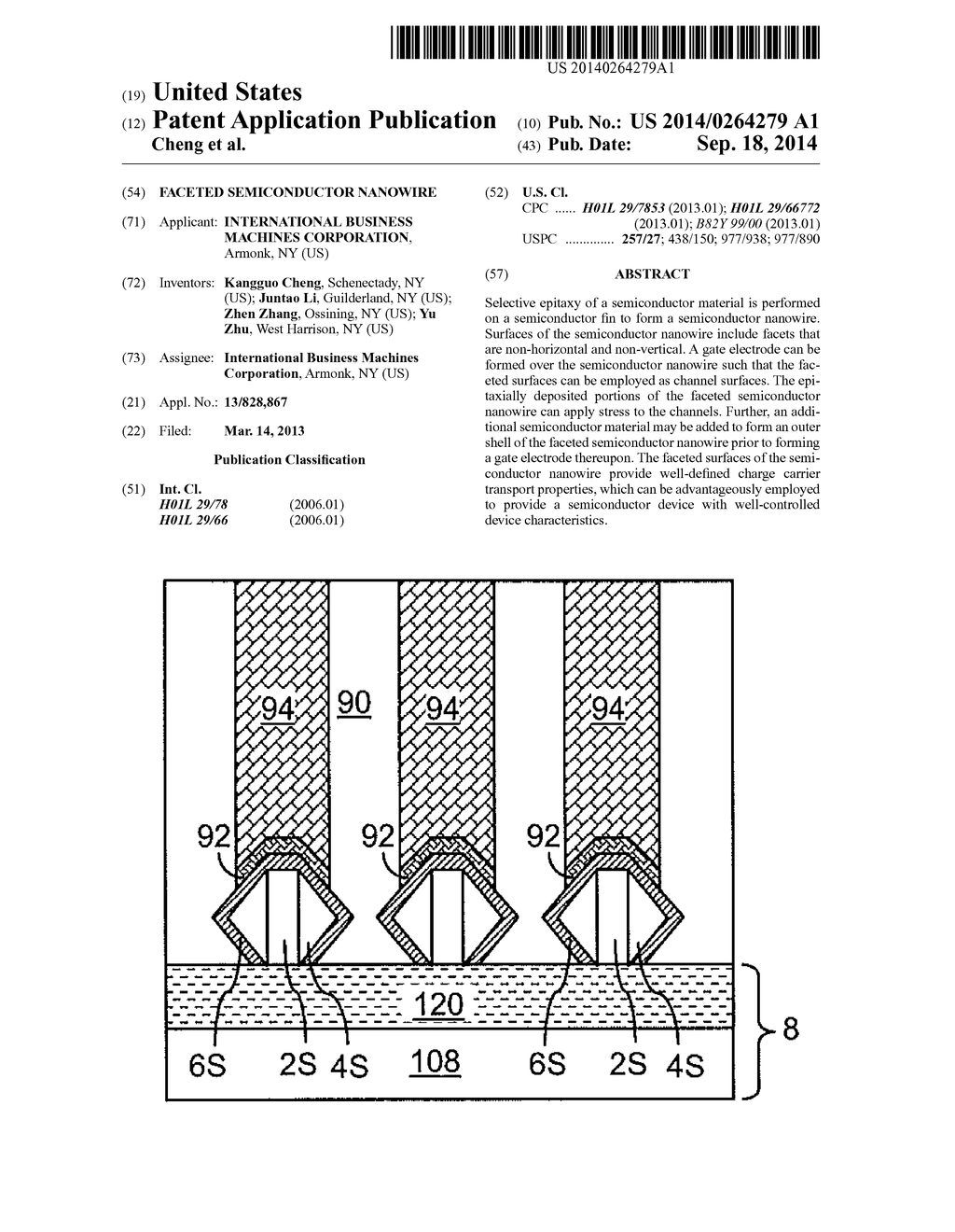 FACETED SEMICONDUCTOR NANOWIRE - diagram, schematic, and image 01