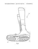 OVERMOLDING FOR AN ORTHOPEDIC WALKING BOOT diagram and image