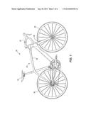 BICYCLE WITH AERODYNAMIC UPPER HEAD TUBE diagram and image