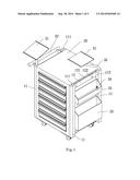 CART HAVING CORNER BUMPERS, SIDE CONTAINERS, AND CORNER TOP HOLDERS diagram and image