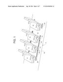 SYSTEM FOR PREVENTING ACCUMULATION OF DEBRIS IN RAILS CARRYING MOVABLE     SEATS diagram and image