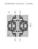 SYMMETRIC PLACEMENT OF COMPONENTS ON A CHIP TO REDUCE CROSSTALK INDUCED BY     CHIP MODES diagram and image