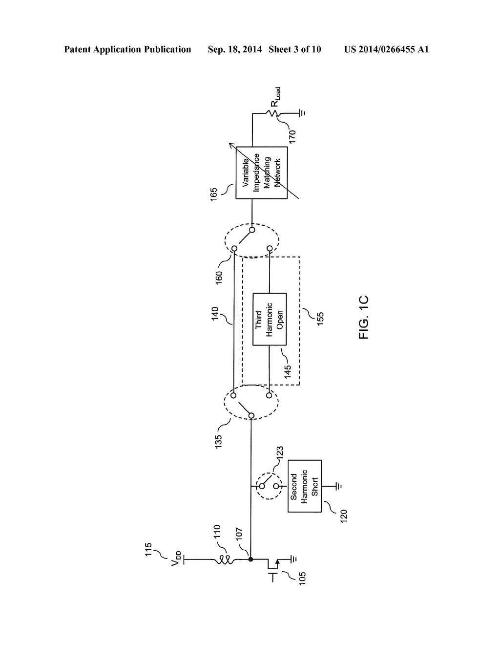 VARIABLE IMPEDANCE MATCH AND VARIABLE HARMONIC TERMINATIONS FOR DIFFERENT     MODES AND FREQUENCY BANDS - diagram, schematic, and image 04