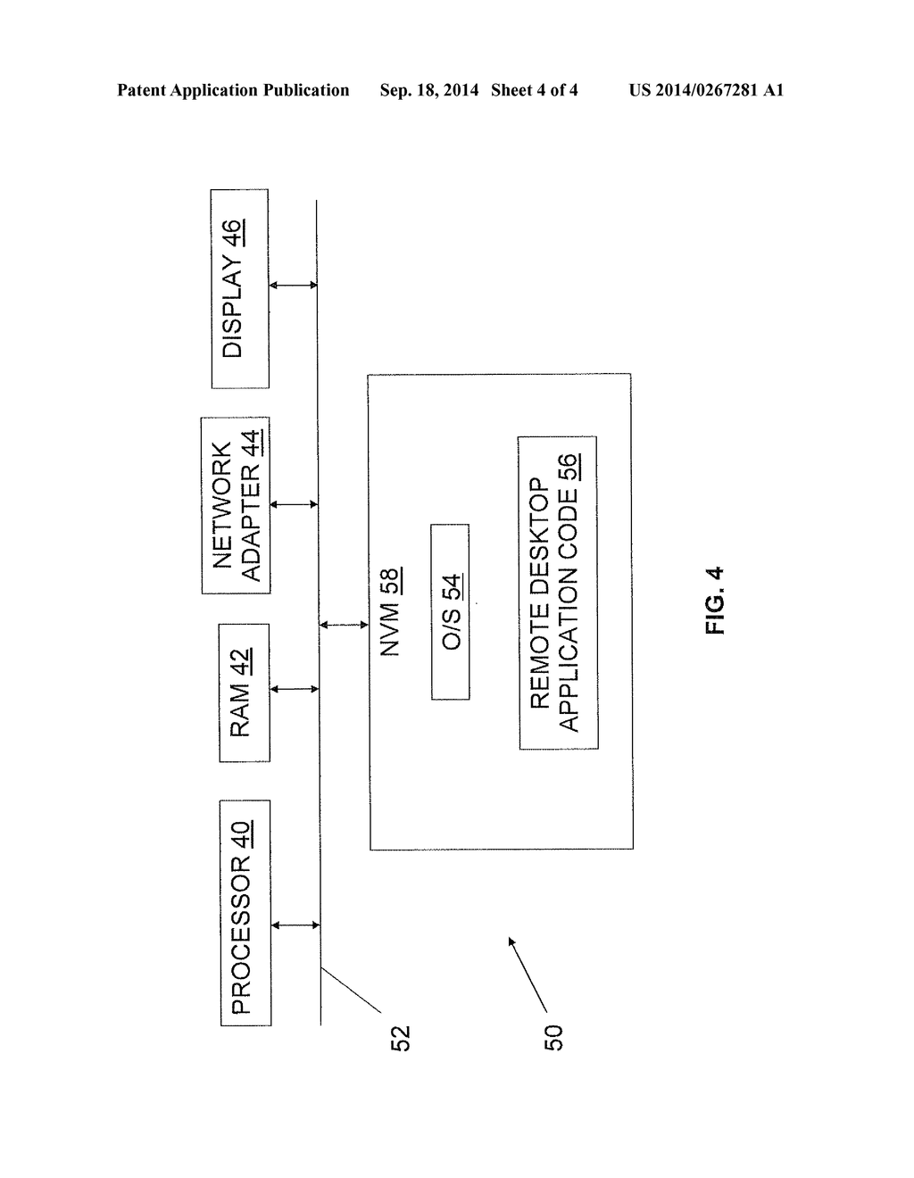 METHOD FOR DISPLAYING A REMOTE DESKTOP ON A PORTABLE TOUCH SCREEN DEVICE - diagram, schematic, and image 05