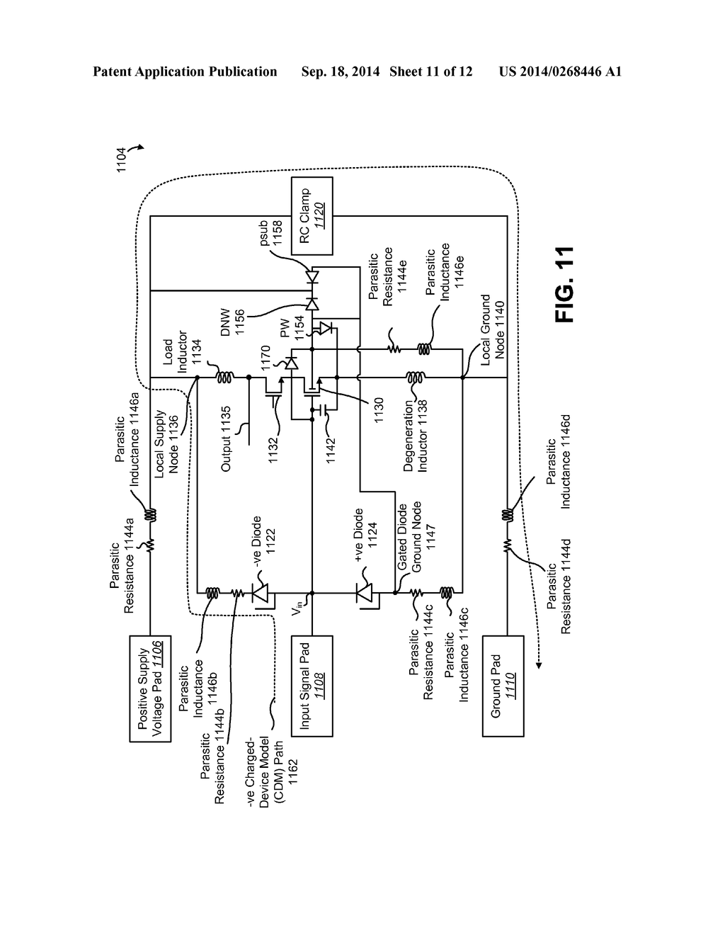 RADIO FREQUENCY INTEGRATED CIRCUIT (RFIC) CHARGED-DEVICE MODEL (CDM)     PROTECTION - diagram, schematic, and image 12