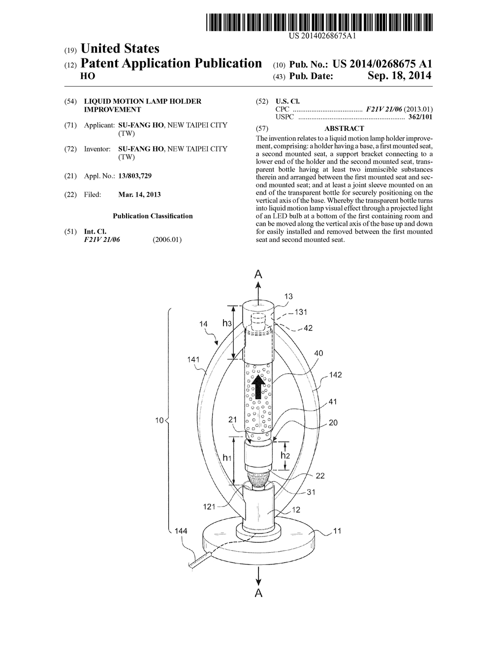 LIQUID MOTION LAMP HOLDER IMPROVEMENT - diagram, schematic, and image 01