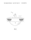 LED LIGHT FIXTURE HAVING CIRCUMFERENTIALLY MOUNTED DRIVERS ADJACENT     EXTERNAL HEAT SINKS diagram and image