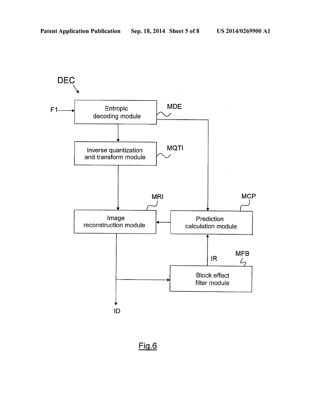 ENCODING AND DECODING AN IMAGE OR IMAGE SEQUENCE DIVIDED INTO PIXEL BLOCKS - diagram, schematic, and image 06