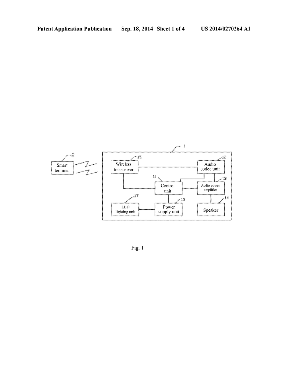 MULTIFUCTIONAL LED DEVICE AND A MULTIFUNCTIONAL SPEAKER SYSTEM - diagram, schematic, and image 02