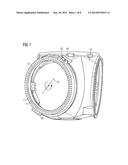 BEARING WITH A SUPPORTING ELEMENT AND METHOD OF SUPPORTING A FIRST RING OF     A BEARING diagram and image