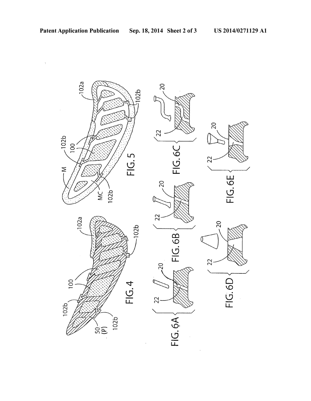 Cast-in cooling features especially for turbine airfoils - diagram, schematic, and image 03