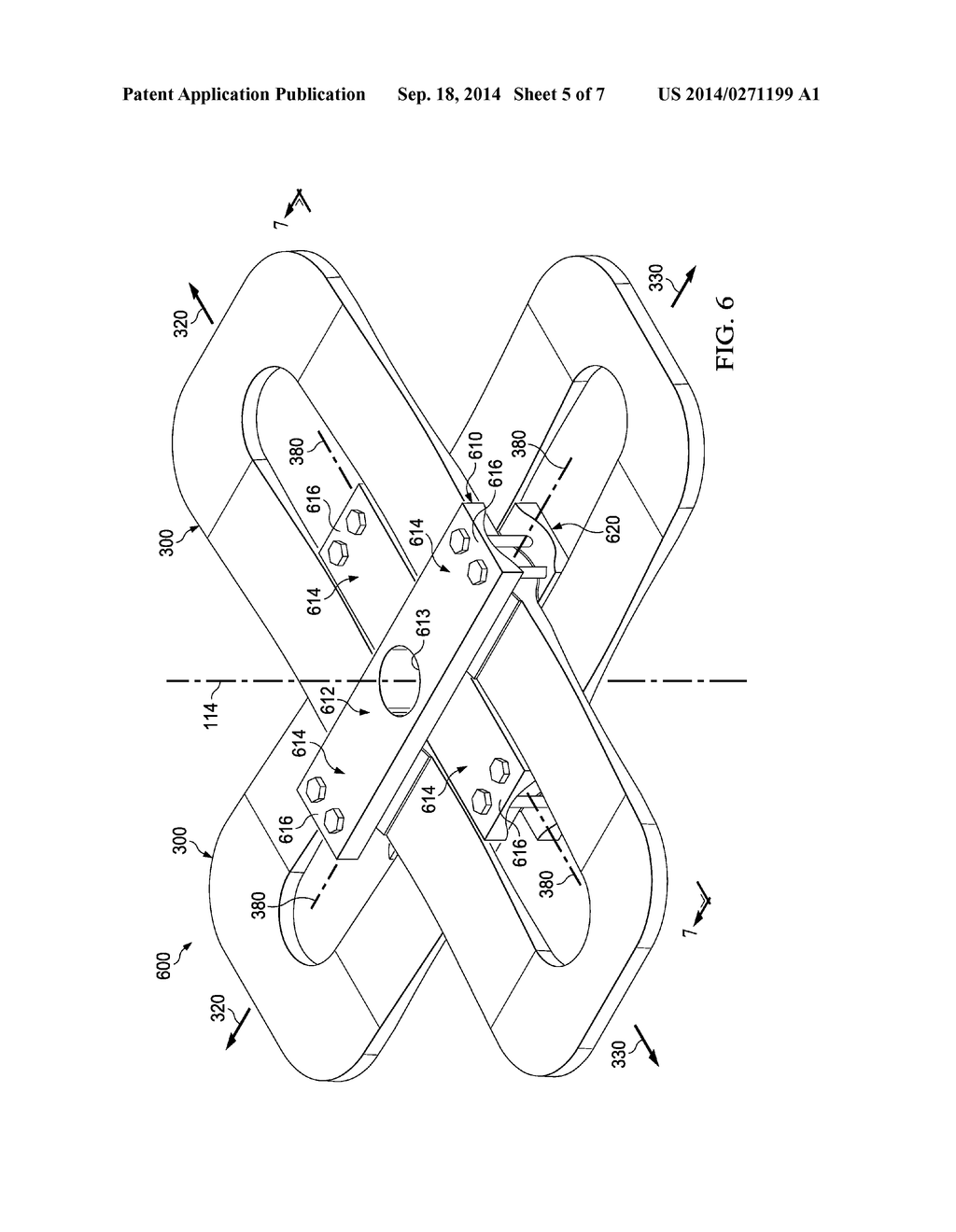 High Flapping Yoke Hub Assembly Using a Cylindrical Elastomeric Attachment     to Avoid Holes - diagram, schematic, and image 06