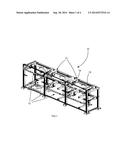 STRUCTURE FOR STORING MOTOR VEHICLE BATTERIES HAVING A MECHANISM FOR     LOCKING THE BATTERIES IN THE STORAGE CELLS diagram and image