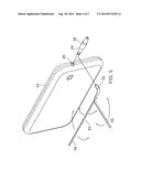 PORTABLE STAND FOR MOBILE ELECTRONIC DEVICES diagram and image