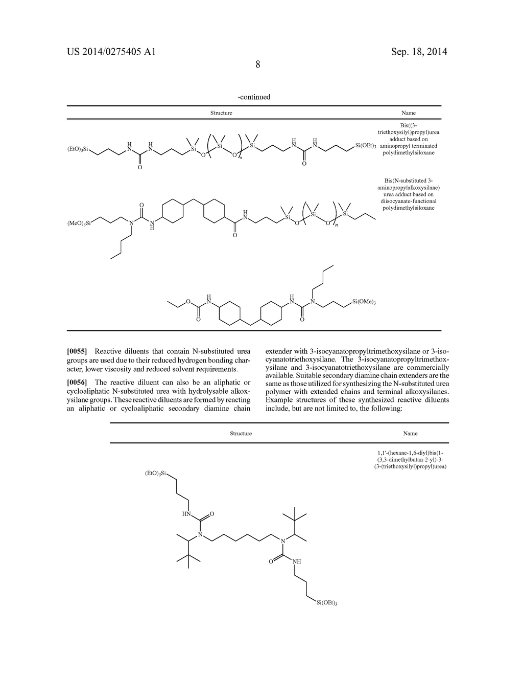 SINGLE-COMPONENT MOISTURE-CURABLE COATINGS BASED ON N-SUBSTITUTED UREA     POLYMERS WITH EXTENDED CHAINS AND TERMINAL ALKOXYSILANES - diagram, schematic, and image 13