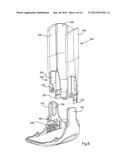 MODULAR SYSTEM FOR AN ORTHOPEDIC WALKING BOOT diagram and image