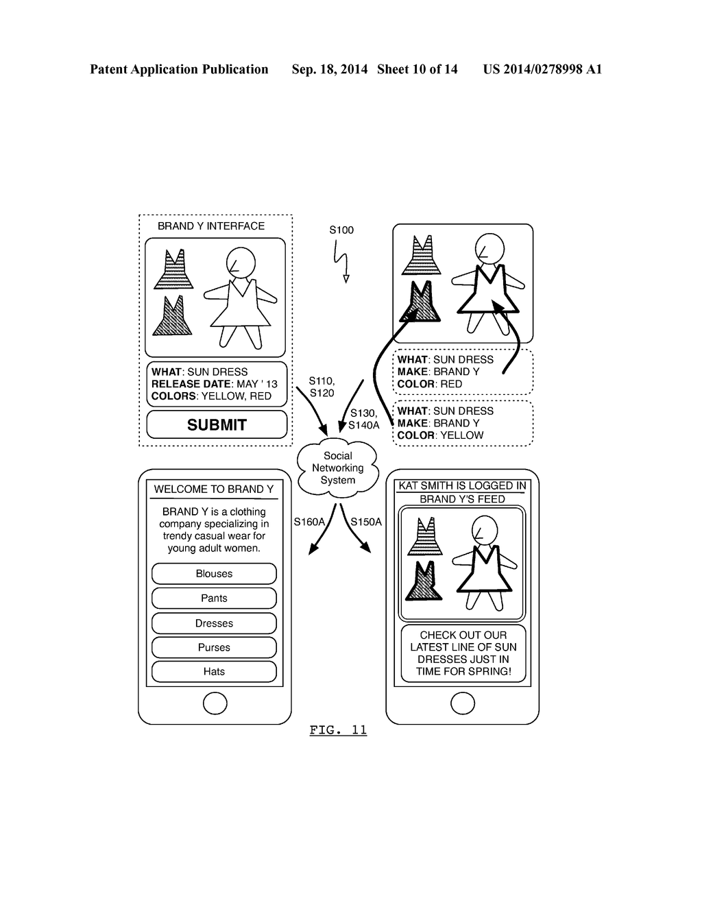 METHOD FOR DISPLAYING A PRODUCT-RELATED IMAGE TO A USER WHILE SHOPPING - diagram, schematic, and image 11