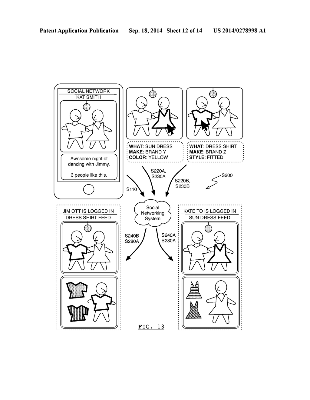 METHOD FOR DISPLAYING A PRODUCT-RELATED IMAGE TO A USER WHILE SHOPPING - diagram, schematic, and image 13