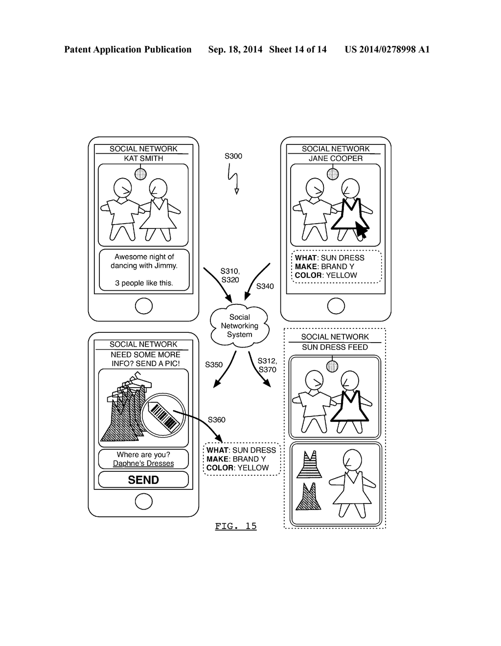 METHOD FOR DISPLAYING A PRODUCT-RELATED IMAGE TO A USER WHILE SHOPPING - diagram, schematic, and image 15