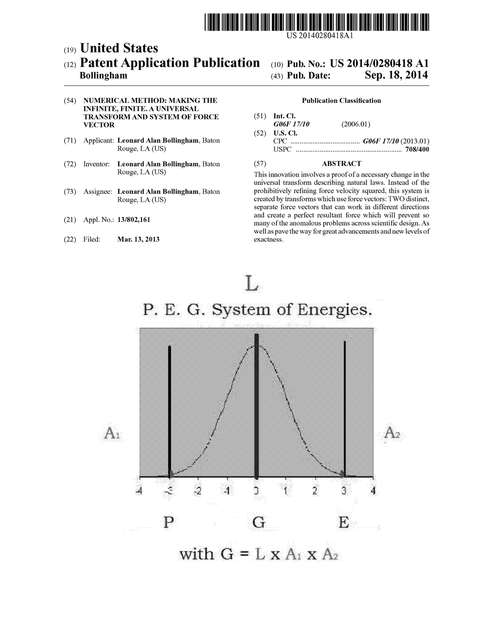 Numerical Method: Making the Infinite, Finite. A Universal Transform and     System of Force Vector - diagram, schematic, and image 01