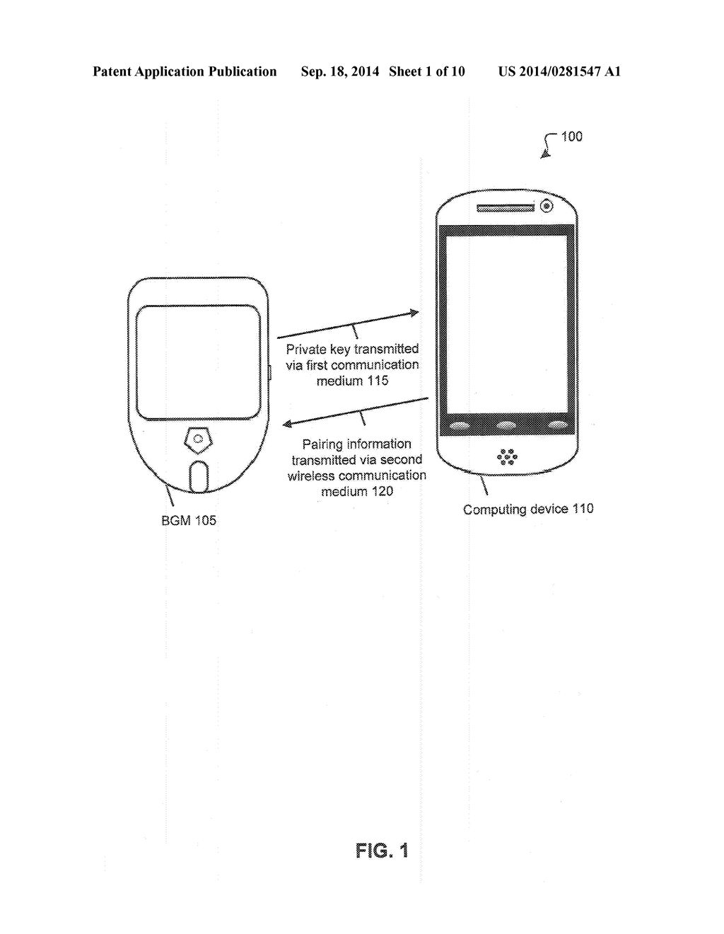 Wireless Pairing of Personal Health Device with a Computing Device - diagram, schematic, and image 02