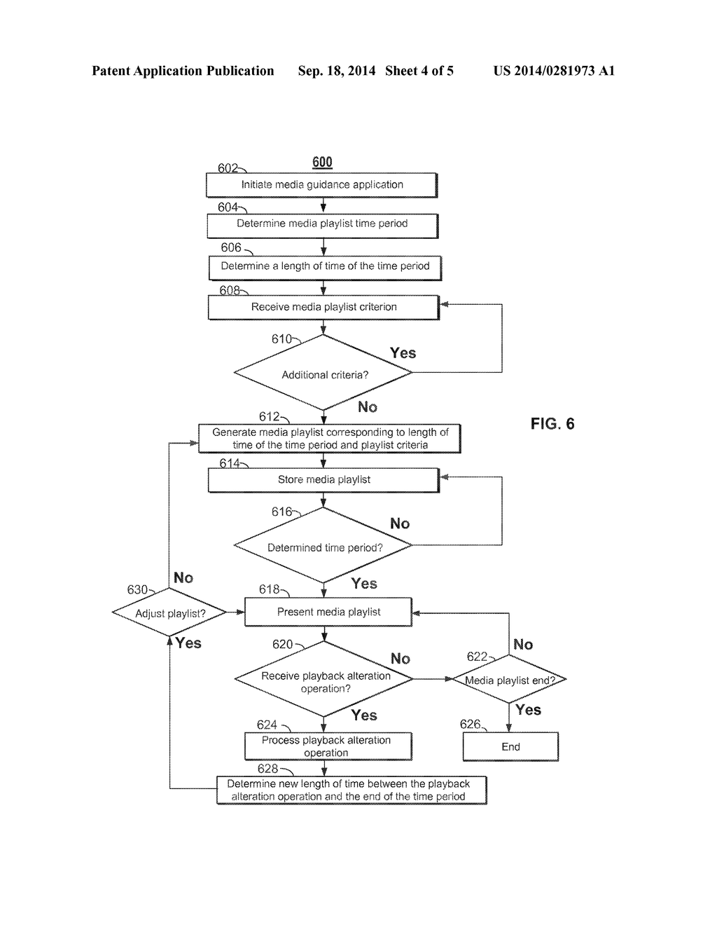 METHODS AND SYSTEMS FOR RECTIFYING THE LENGTHS OF MEDIA PLAYLISTS BASED ON     TIME CRITERIA - diagram, schematic, and image 05