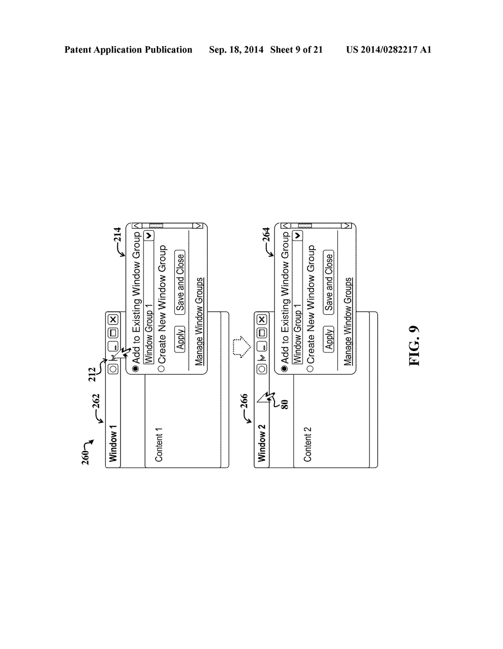 WINDOW GROUPING AND MANAGEMENT ACROSS APPLICATIONS AND DEVICES - diagram, schematic, and image 10