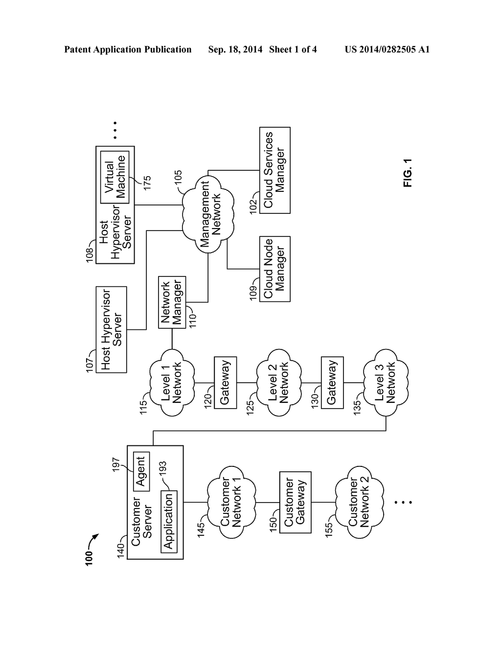 SYSTEMS AND METHODS FOR DEPLOYING AN APPLICATION AND AN AGENT ON A     CUSTOMER SERVER IN A SELECTED NETWORK - diagram, schematic, and image 02
