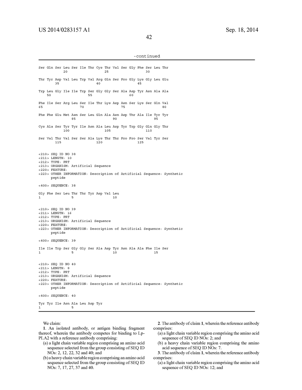 LIPOPROTEIN-ASSOCIATED PHOSPHOLIPASE A2 ANTIBODY COMPOSITIONS AND METHODS     OF USE - diagram, schematic, and image 43