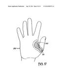 BATTING PAD FOR ADJUSTING LOCATION OF BAT IN BATTER S HAND diagram and image