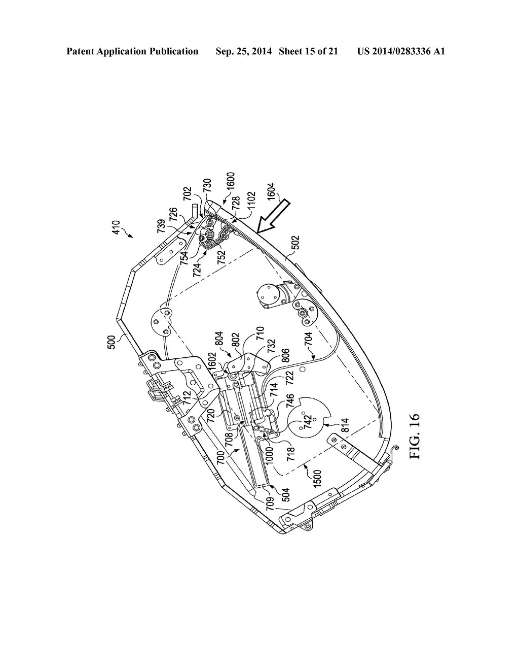 MOVEMENT ASSISTANCE SYSTEM FOR A STORAGE BIN - diagram, schematic, and image 16