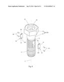 THREADED MEMBER CAPABLE OF DETECTING TENSION diagram and image