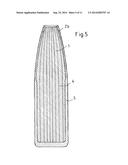 PARTIALLY DIVIDING PROJECTILE OR DIVIDING PROJECTILE WITH A PB-FREE CORE     INTERSPERSED WITH PREDETERMINED BRAKING POINT diagram and image