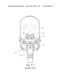 MASK FOR DELIVERY OF RESPIRATORY THERAPY TO A PATIENT diagram and image