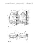 APPARATUS FOR THE CONVEYING OF PLASTICS MATERIAL PRE-FORMS WITH CONTINUOUS     FEED diagram and image