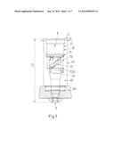 INJECTION MOLDING NOZZLE WITH TWO-PART MATERIAL PIPE diagram and image