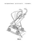 Tipping Support for a Stroller diagram and image